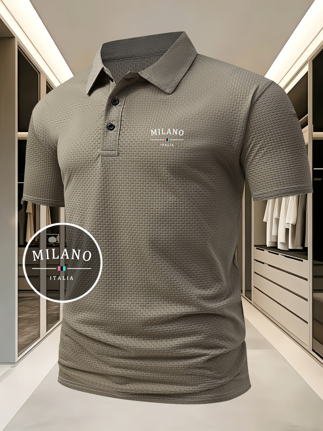 Pierre-Alexandre | Polo en maille géométrique