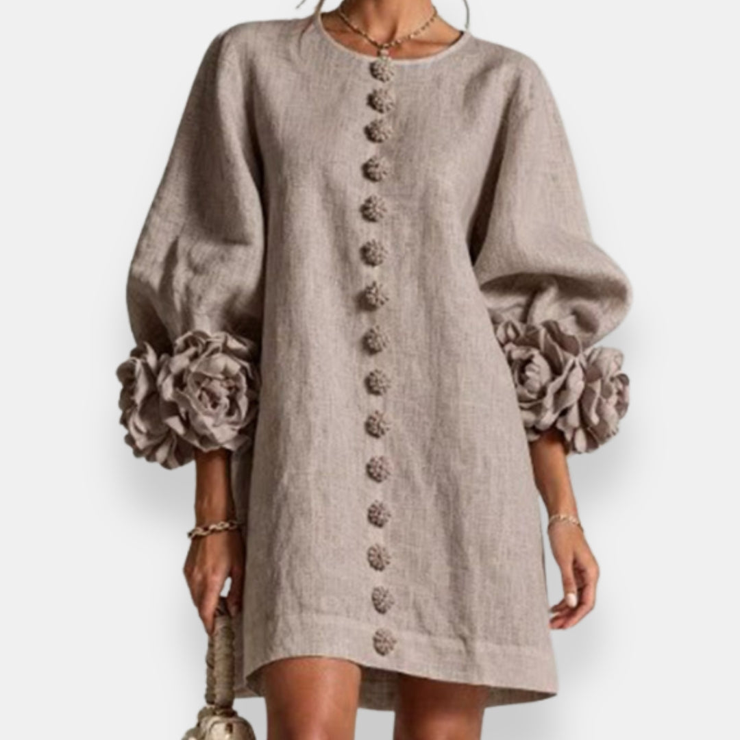 Annabelle | Robe à fleurs en relief