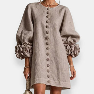 Annabelle | Robe à fleurs en relief
