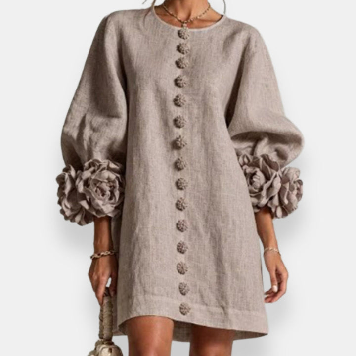Annabelle | Robe à fleurs en relief