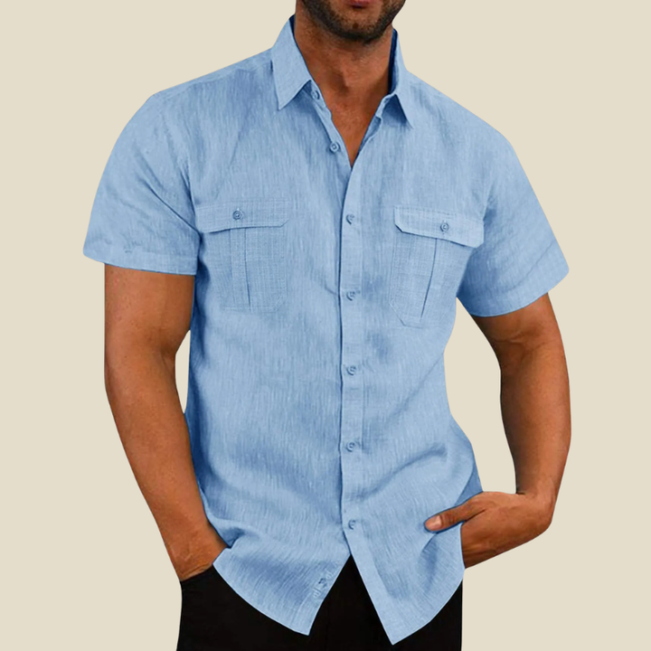 Yannick | Chemise à poches texturée