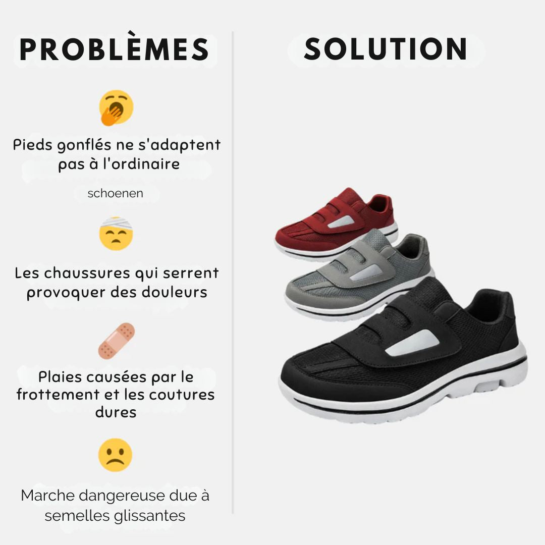 Dominique | Chaussures diabétiques unisexes