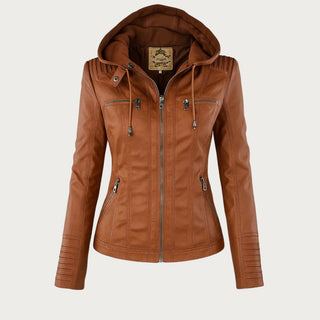 Élodie | Veste en similicuir