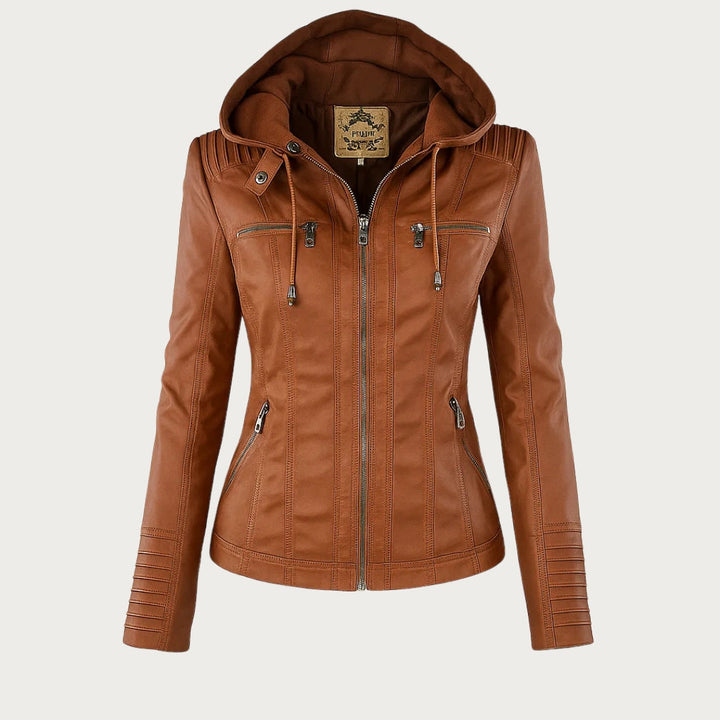 Élodie | Veste en similicuir