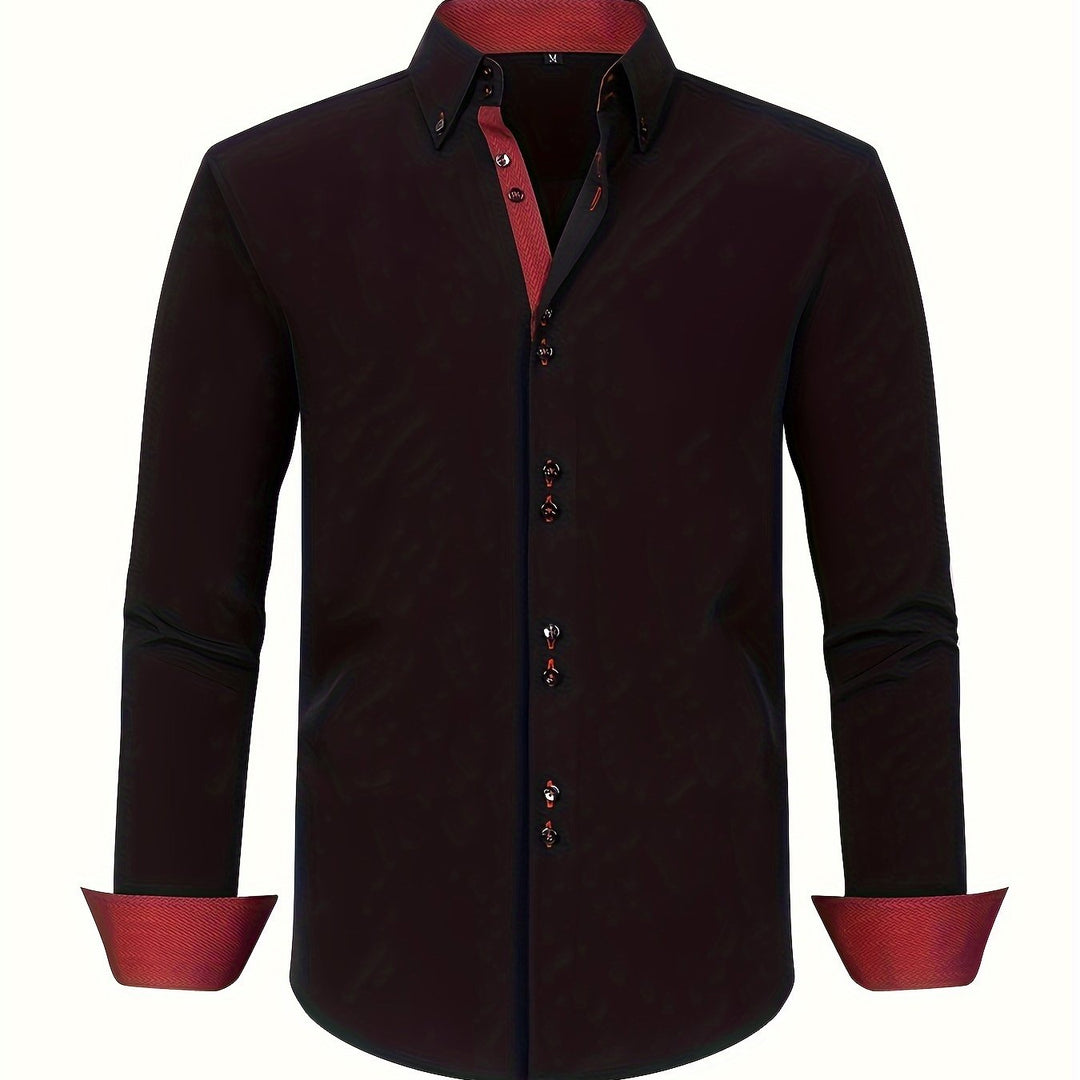 Ambroise | Chemise élégante légère avec détails contrastés