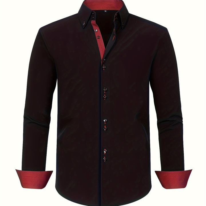 Ambroise | Chemise élégante légère avec détails contrastés