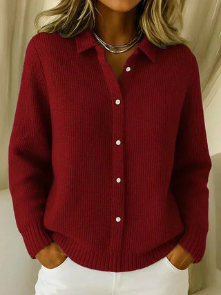 Lucie | Veste en maille texturée boutonnée