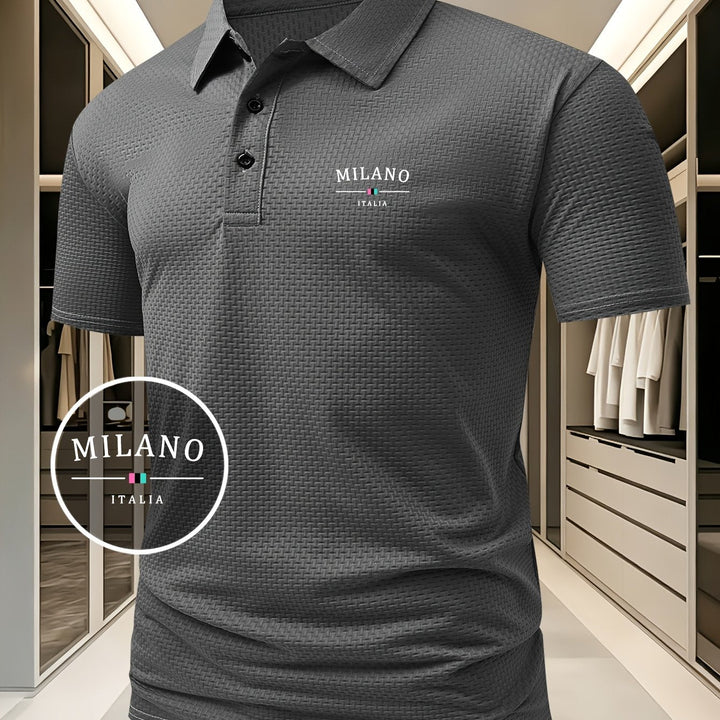 Pierre-Alexandre | Polo en maille géométrique