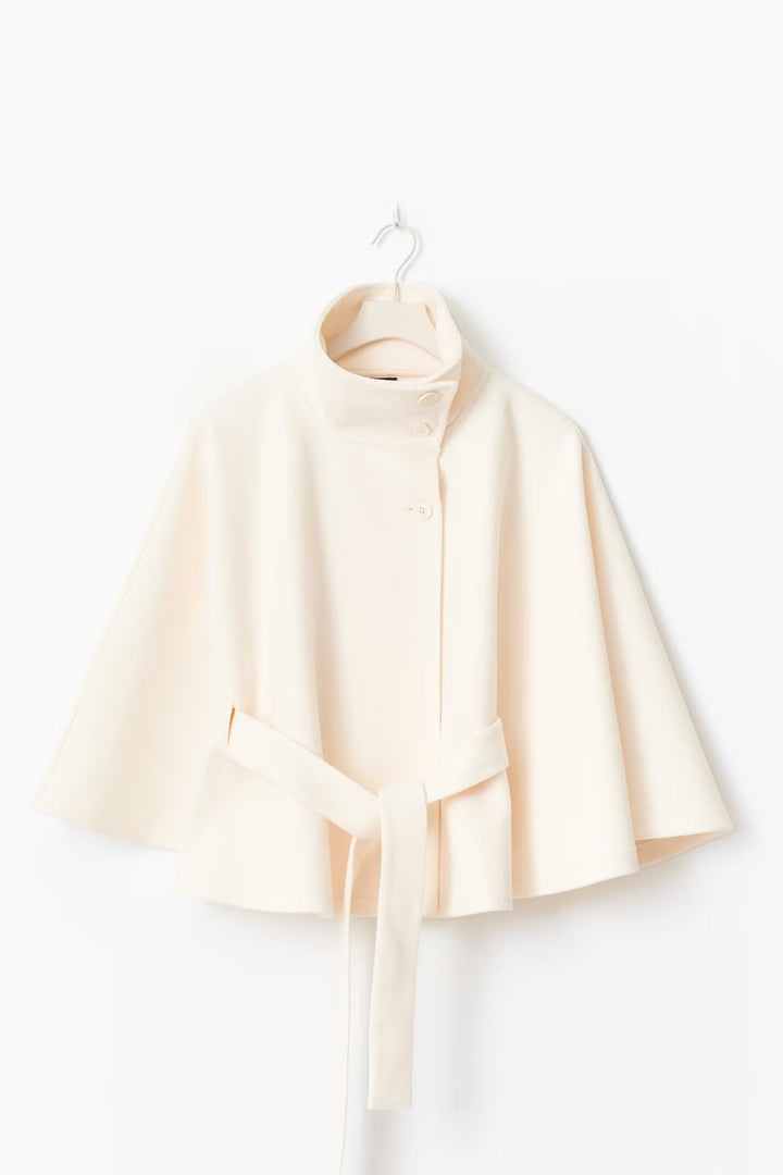 Mélanie | Manteau-cape ceinturé