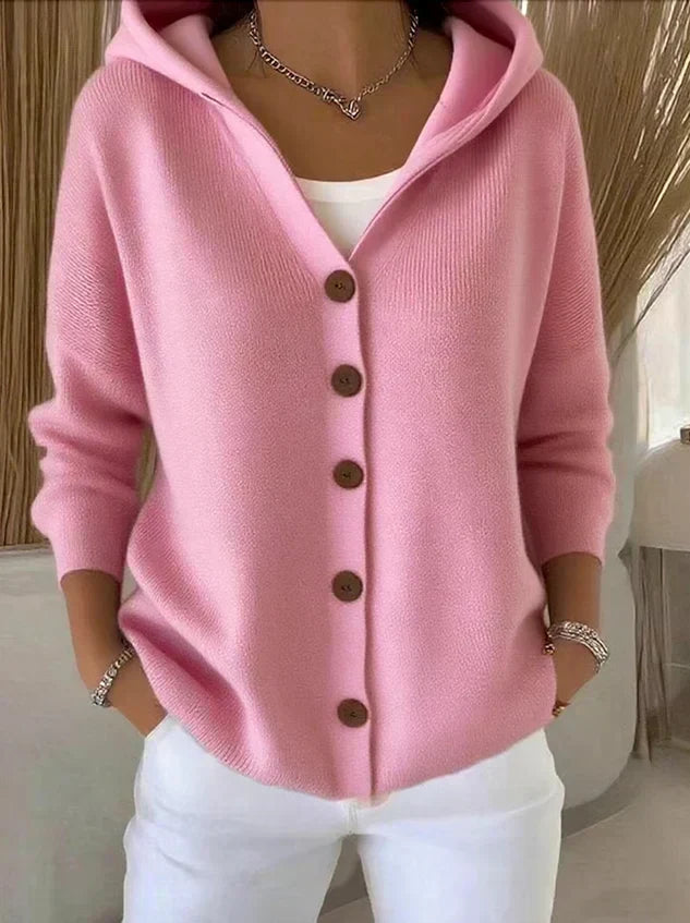 Adélie | Veste en maille à capuche