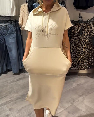 Valentine | Robe sweat à capuche confortable