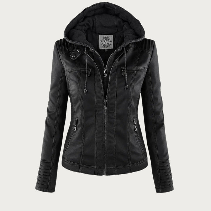 Élodie | Veste en similicuir