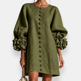 Annabelle | Robe à fleurs en relief