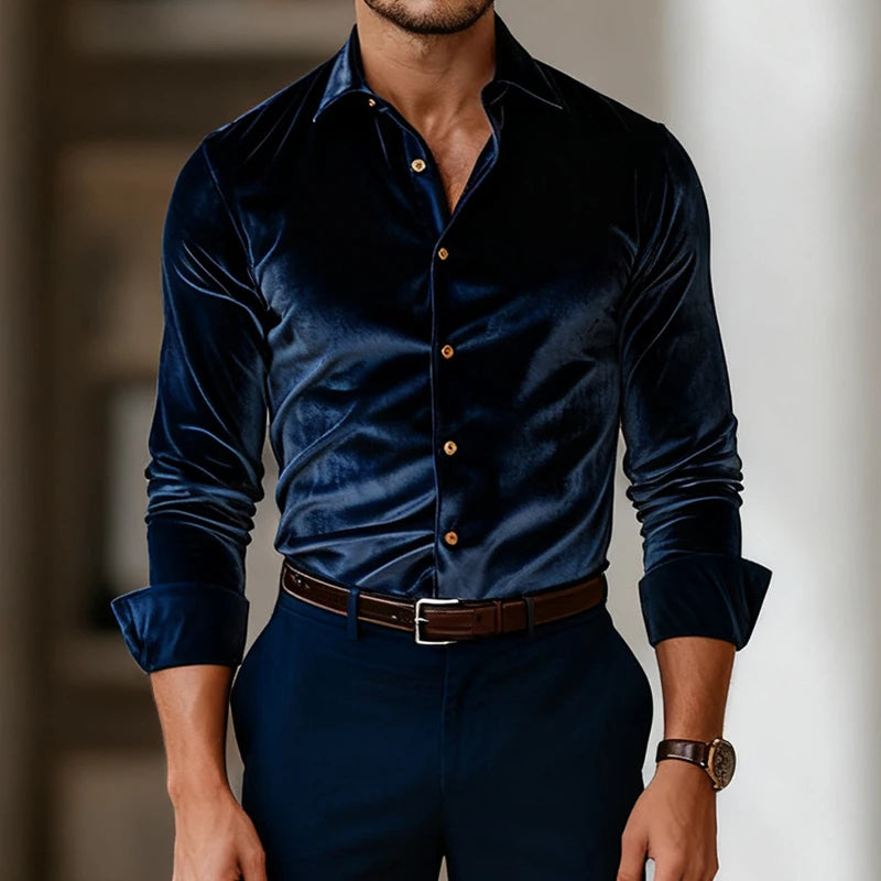 Louis-François | Chemise classique en velours