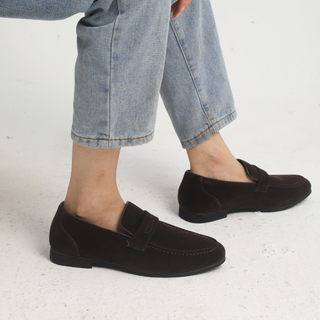 Florent | Mocassins à brides en daim