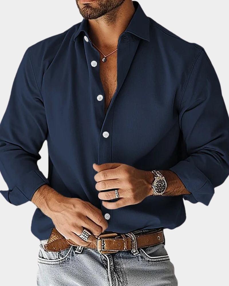 Maxime | Chemise boutonnée étirement coupe slim