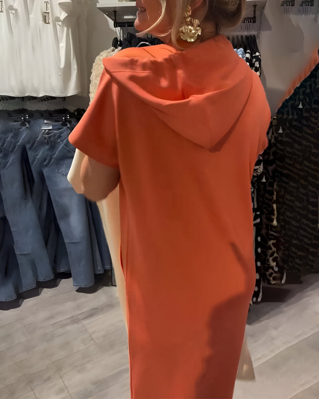 Valentine | Robe sweat à capuche confortable