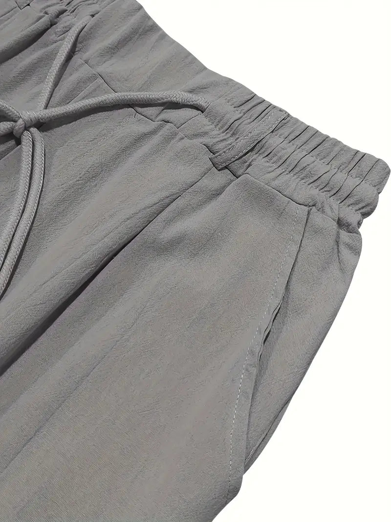 Adrien | Pantalon large en lin avec cordon