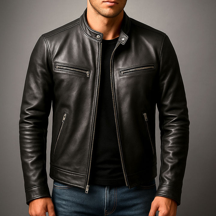 Benoît | Veste en cuir vintage