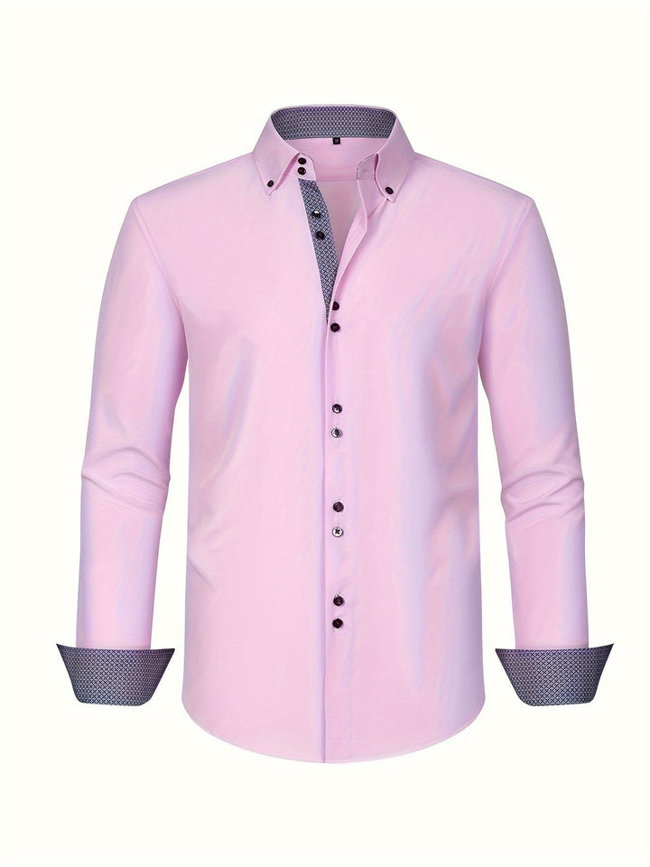 Ambroise | Chemise élégante légère avec détails contrastés