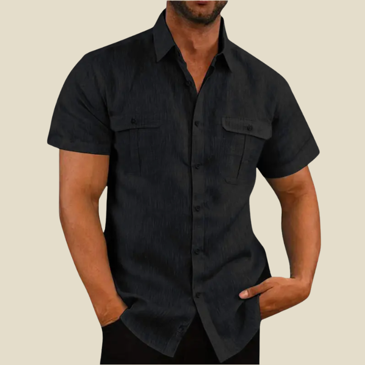 Yannick | Chemise à poches texturée