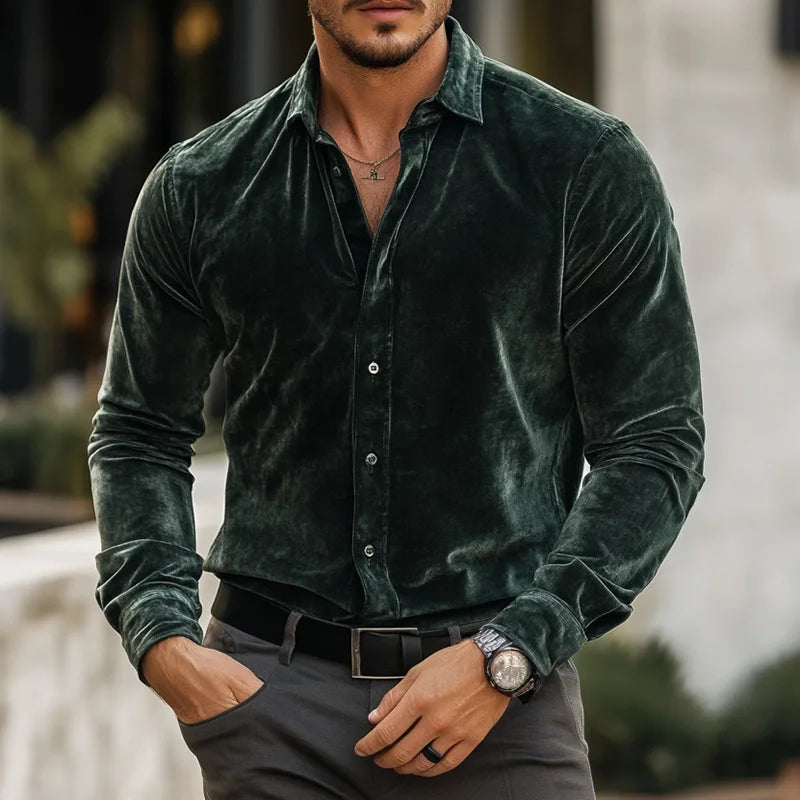 Louis-François | Chemise classique en velours