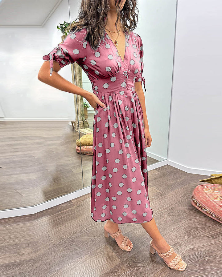 Armelle | Robe élégante à pois