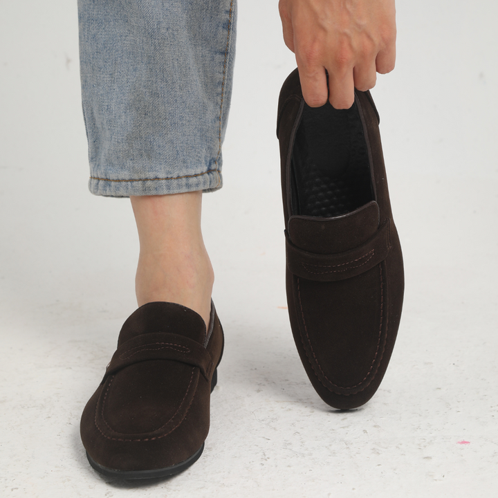 Florent | Mocassins à brides en daim