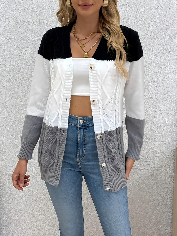 Nathalie | Gilet patchwork chaud