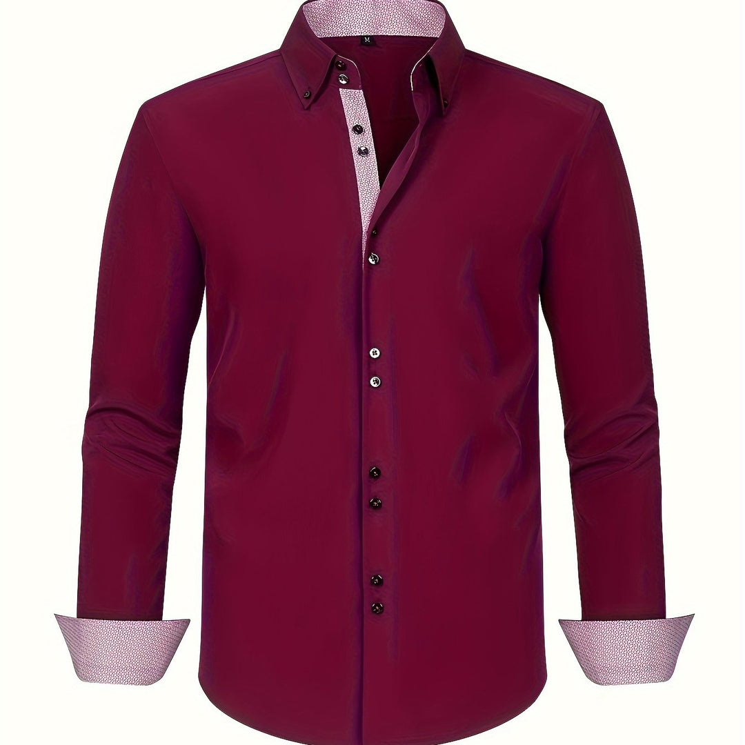Ambroise | Chemise élégante légère avec détails contrastés