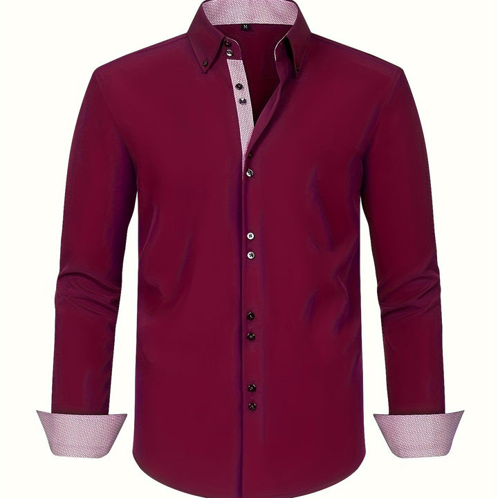 Ambroise | Chemise élégante légère avec détails contrastés