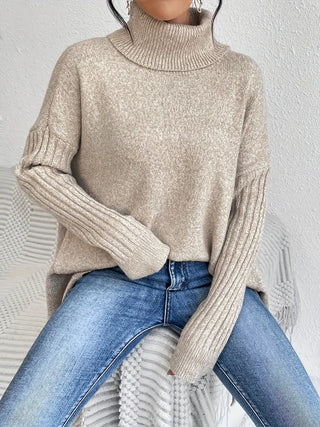 Camille | Pull ample à col montant