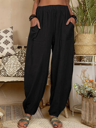 Fleur | Pantalon drapé à jambes larges