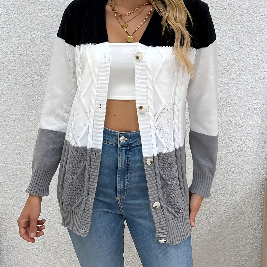 Nathalie | Gilet patchwork chaud