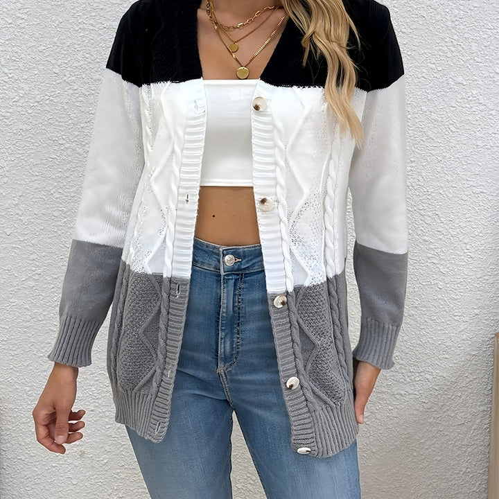 Nathalie | Gilet patchwork chaud