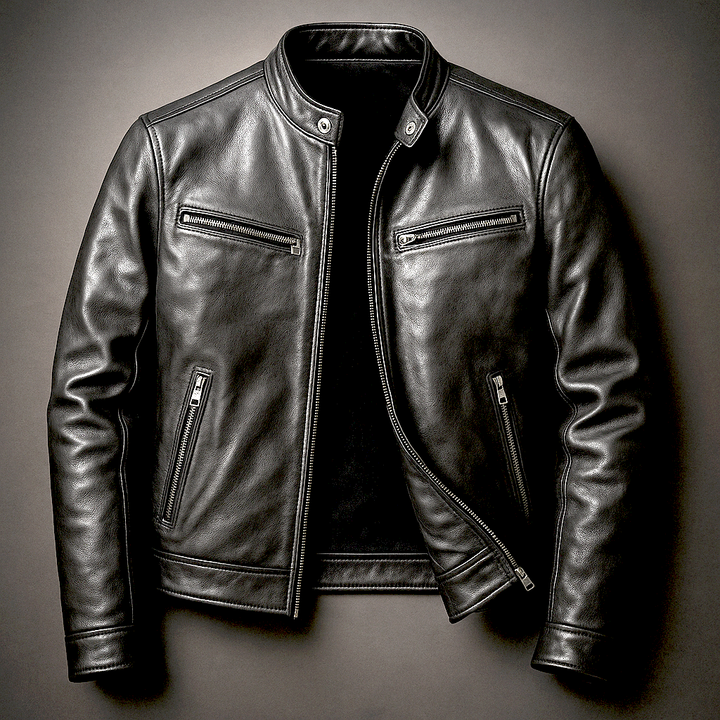 Benoît | Veste en cuir vintage