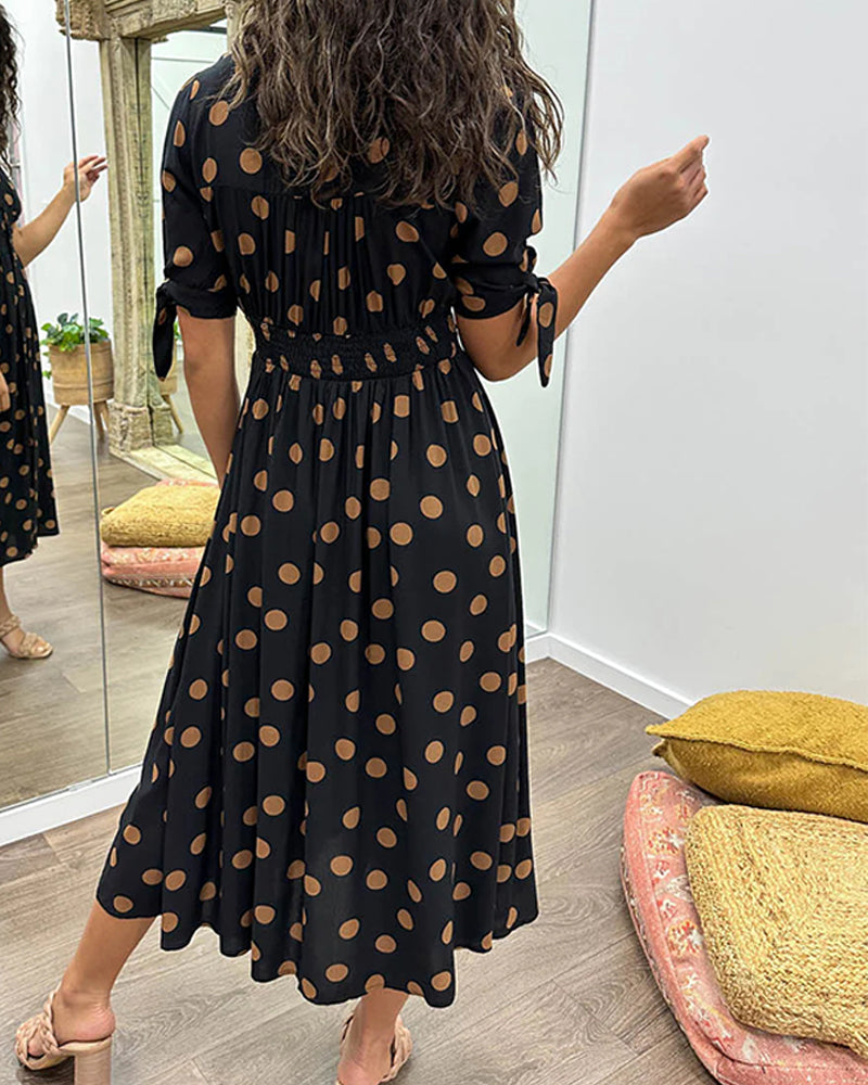 Armelle | Robe élégante à pois