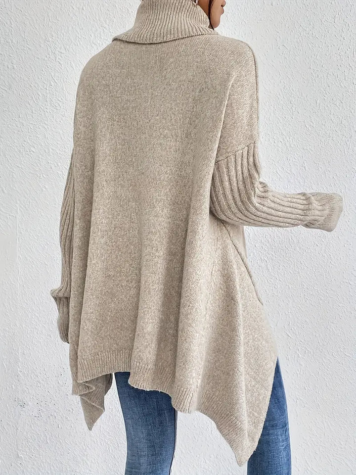 Camille | Pull ample à col montant