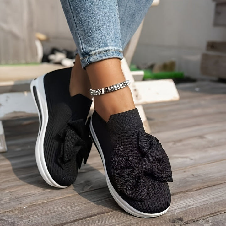 Laure | Baskets noires légères en maille