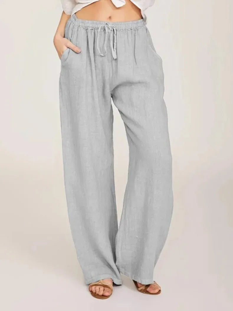 Célia | Pantalon classique à jambes larges
