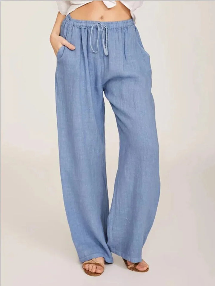 Célia | Pantalon classique à jambes larges