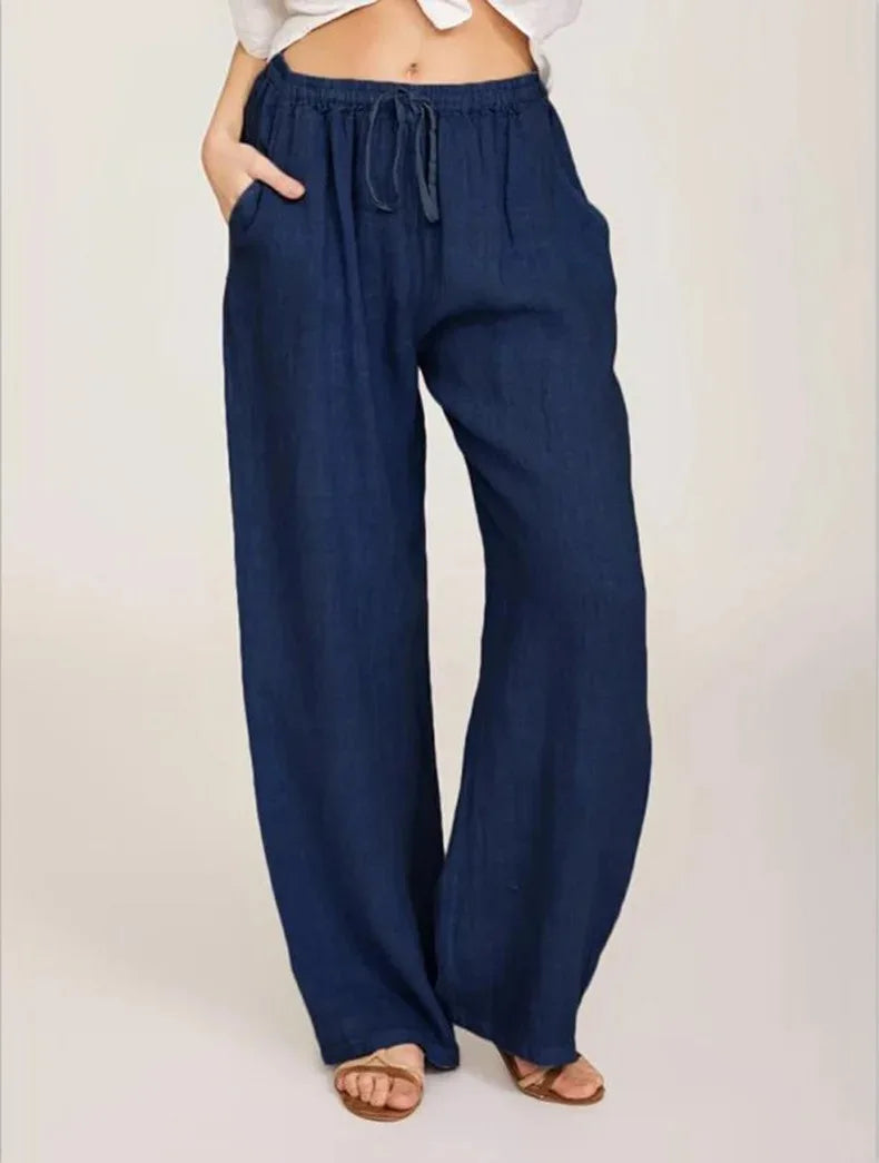 Célia | Pantalon classique à jambes larges