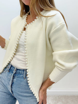 Sophie | Cardigan élégant orné de perles