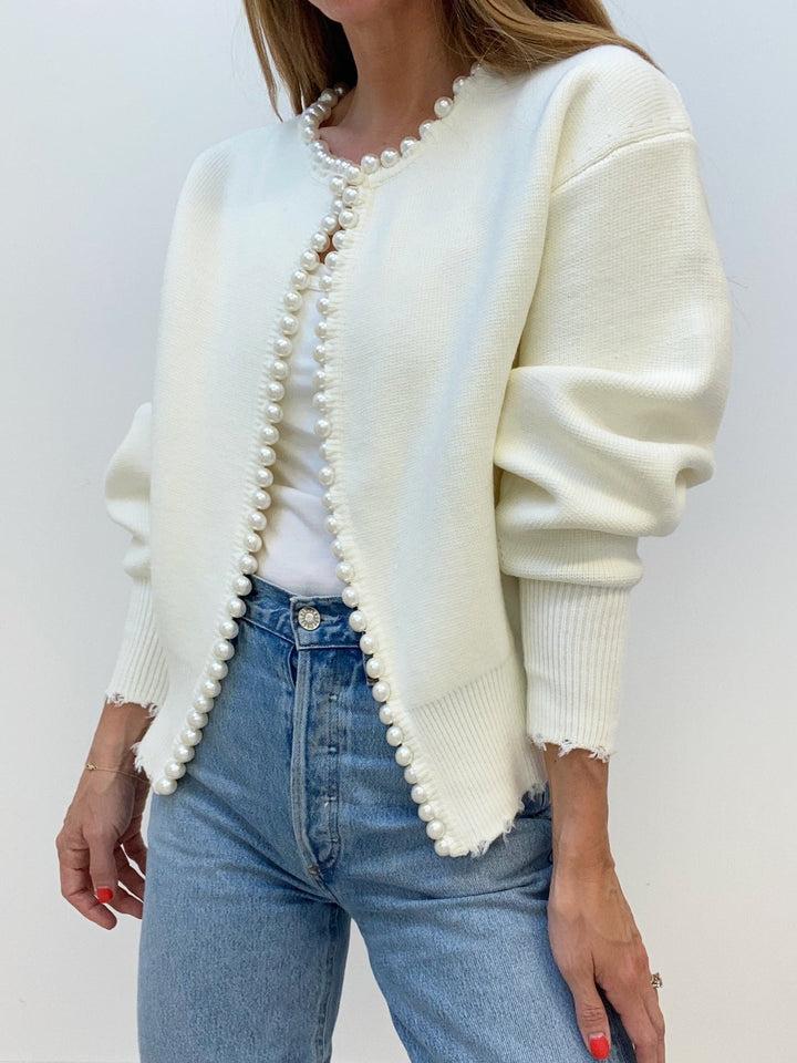 Sophie | Cardigan élégant orné de perles