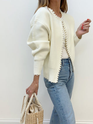 Sophie | Cardigan élégant orné de perles