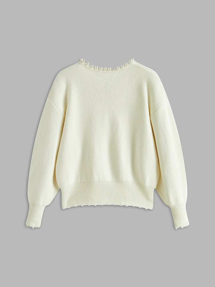 Sophie | Cardigan élégant orné de perles