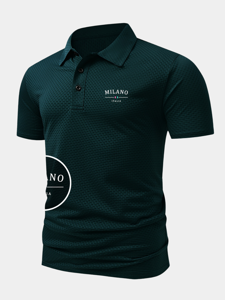 Pierre-Alexandre | Polo en maille géométrique