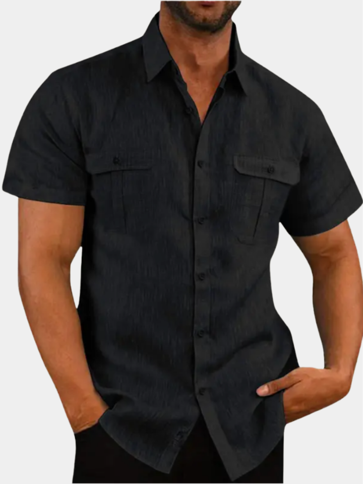 Yannick | Chemise à poches texturée
