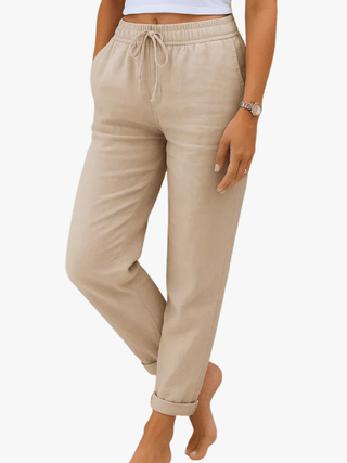 Arielle | Pantalon extensible en lin