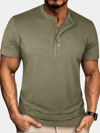 Jacques | T-shirt à patte de boutonnage